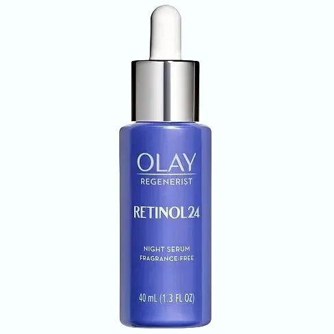 Olay Regenerist Retinol 24 Night Facial Serum with retinol and niacinamide for anti-aging and wrinkle reduction