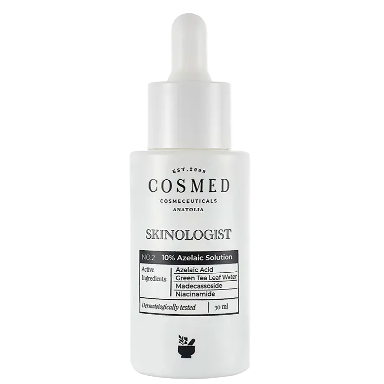 Cosmed Skinologist 10% Azelaic Solution serum for acne, dark spots, and skin brightening