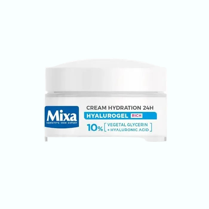 Mixa Hyalurogel Cream Hydration 24h Rich for dry skin with hyaluronic aci and intense hydration