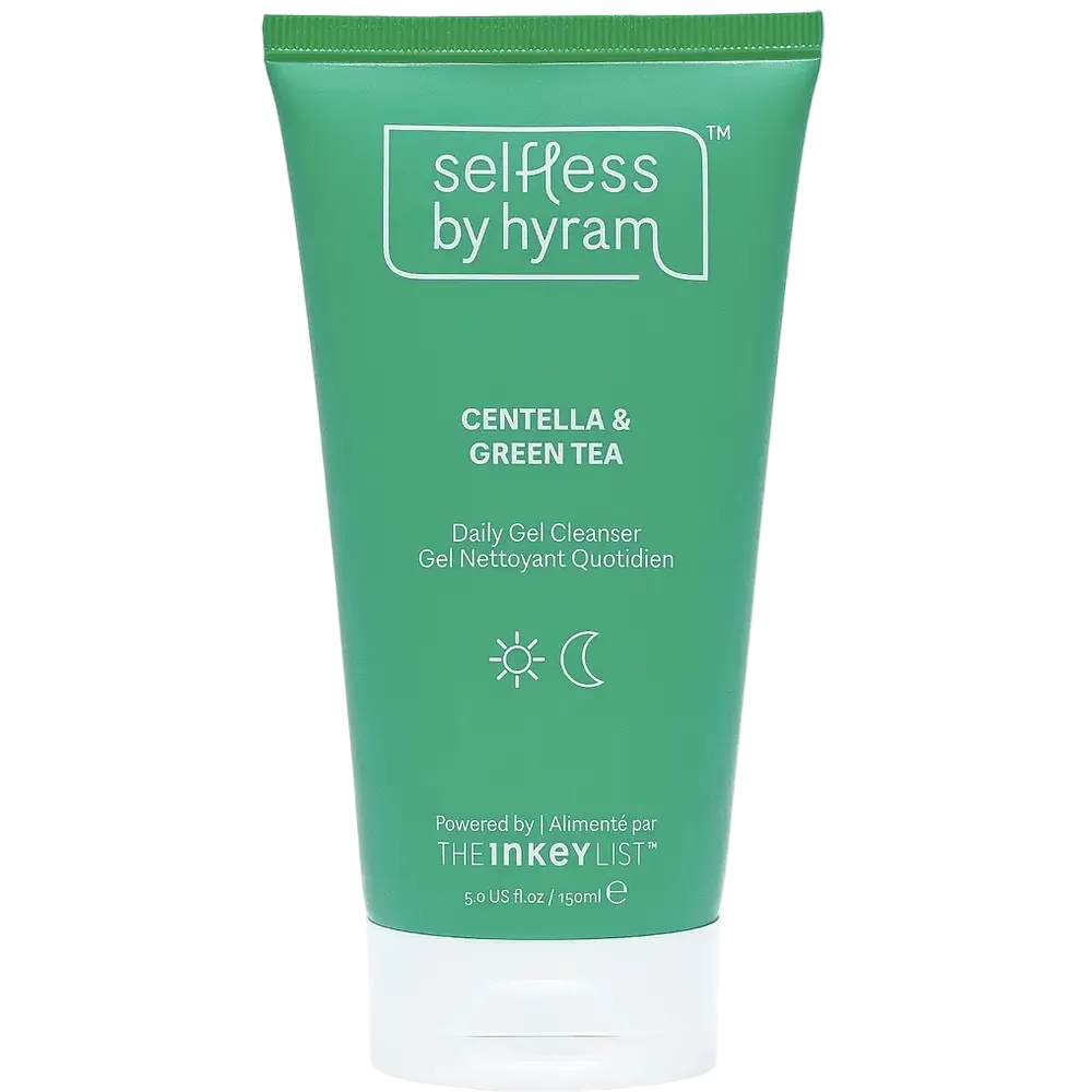 Selfless by Hyram Centella & Green Tea Hydrating Gel Cleanser for gentle daily cleansing and soothing