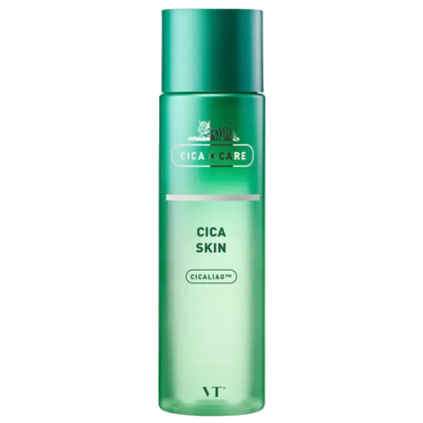 VT Cosmetics Cica Skin calming toner with Centella Asiatica and PHA for soothing and hydration