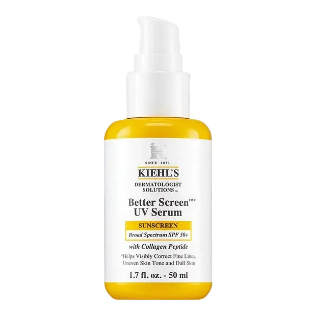 Kiehl's Better Screen UV Serum SPF 50+ with Collagen Peptide for anti-aging sun protection