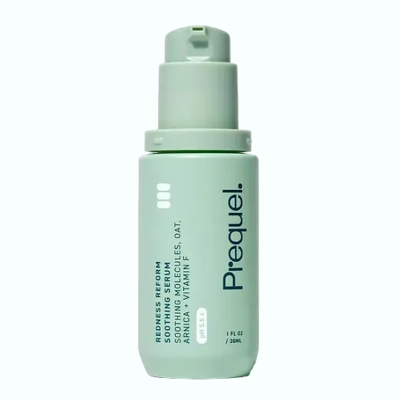 Prequel Redness Reform Soothing Serum for reducing redness and calming sensitive skin with arnica and oat