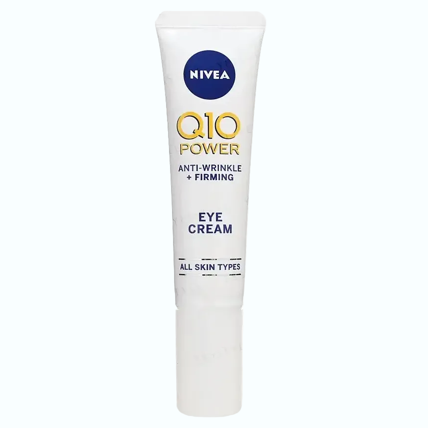 NIVEA Q10 Power Anti-Wrinkle Firming Eye Cream for reducing wrinkles and dark circles around eyes
