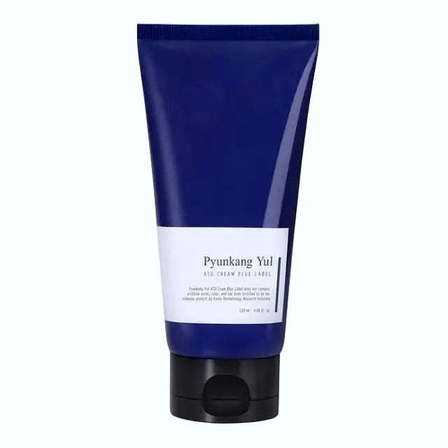 Pyunkang Yul ATO Cream Blue Label for sensitive and dry skin with ceramides and peptides for barrier repair