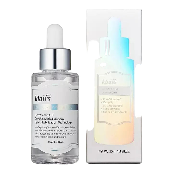 Dear, Klairs Freshly Juiced Vitamin Drop serum with 5% Vitamin C for brightening and anti-aging