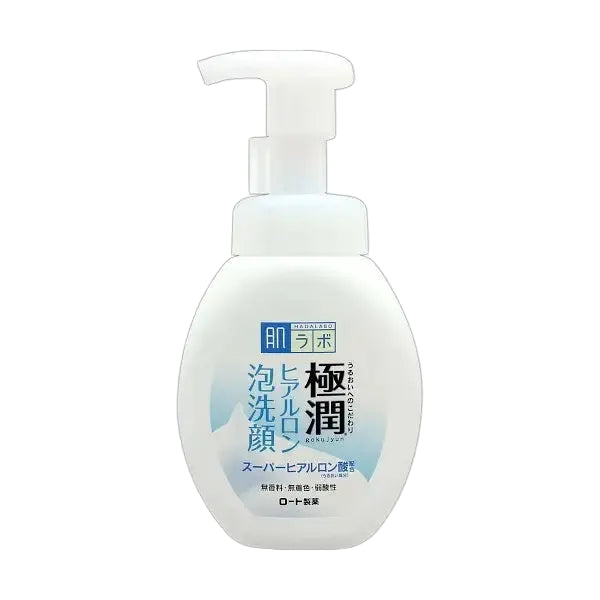 Hada Labo Gokujyun Super Hyaluronic Face Foam hydrating Japanese cleanser for all skin types
