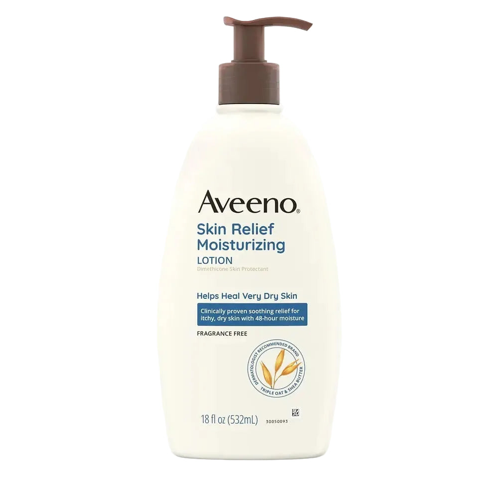 Aveeno Skin Relief Moisturising Lotion for very dry and sensitive skin with Triple Oat and shea butter