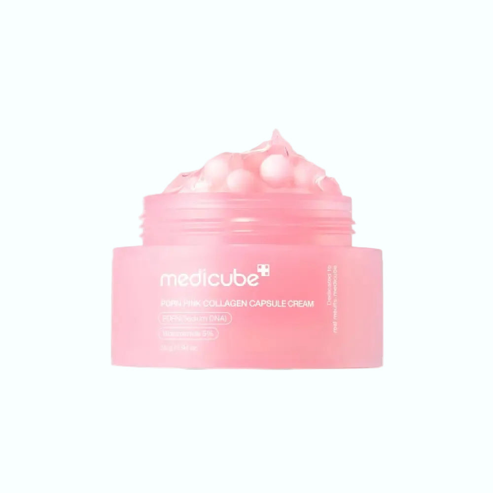 Medicube PDRN Pink Collagen Capsule Cream with salmon DNA for brightening and elasticity