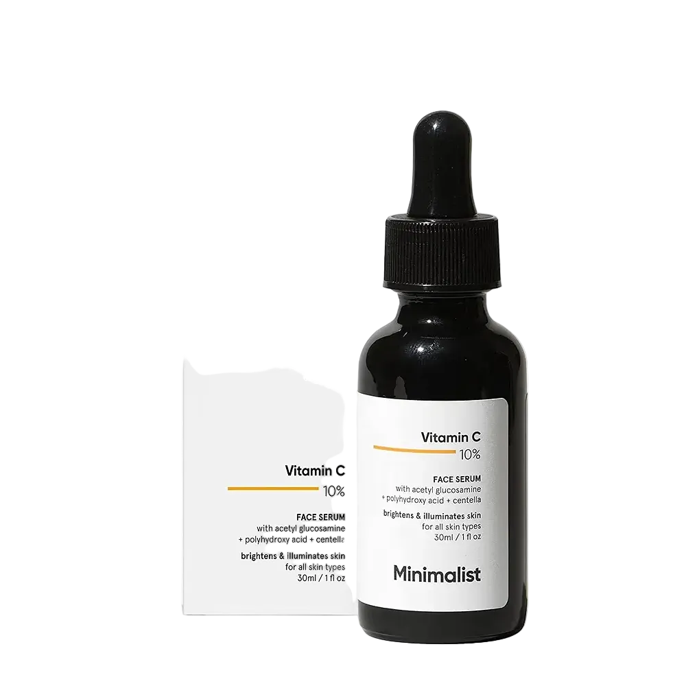 Minimalist Vitamin C 10% Face Serum with Ethyl Ascorbic Acid for brightening and dark spot reduction