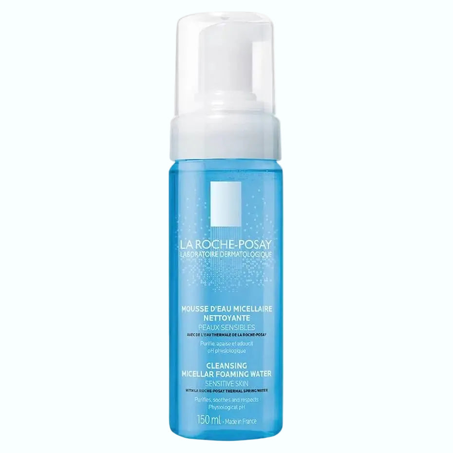 La Roche-Posay Cleansing Micellar Foaming Water for sensitive skin makeup removal and gentle cleansing