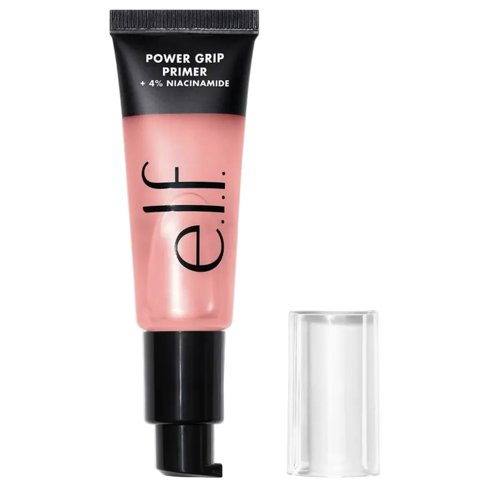 e.l.f. Cosmetics Power Grip Primer with 4% Niacinamide for brightening and long-lasting makeup grip