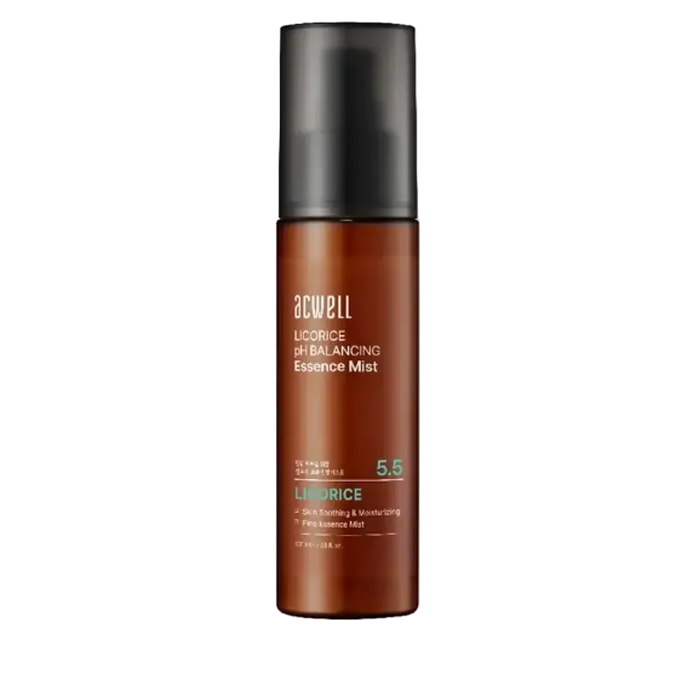 Acwell Licorice pH Balancing Essence Mist for hydration and skin brightening with licorice root extract