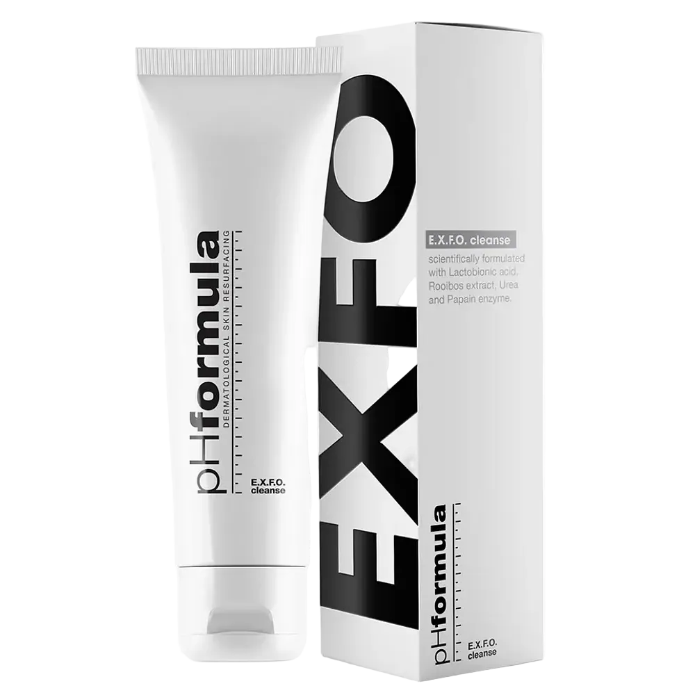 pH formula E.X.F.O Cleanse gentle exfoliating cleanser with PHA for all skin types