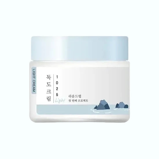 Round Lab 1025 Dokdo Light Cream lightweight moisturizer for hydration and sensitive skin