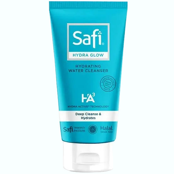 SAFI Hydra Glow Hydrating Water Cleanser with hyaluronic acid and vitamin B5 for gentle deep cleansing and hydration