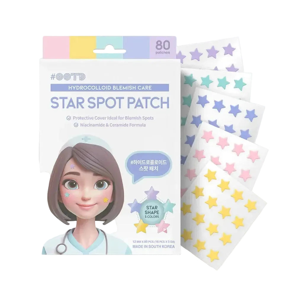 #OOTD Star Spot Patch hydrocolloid pimple patch with niacinamide and ceramide for acne blemishes