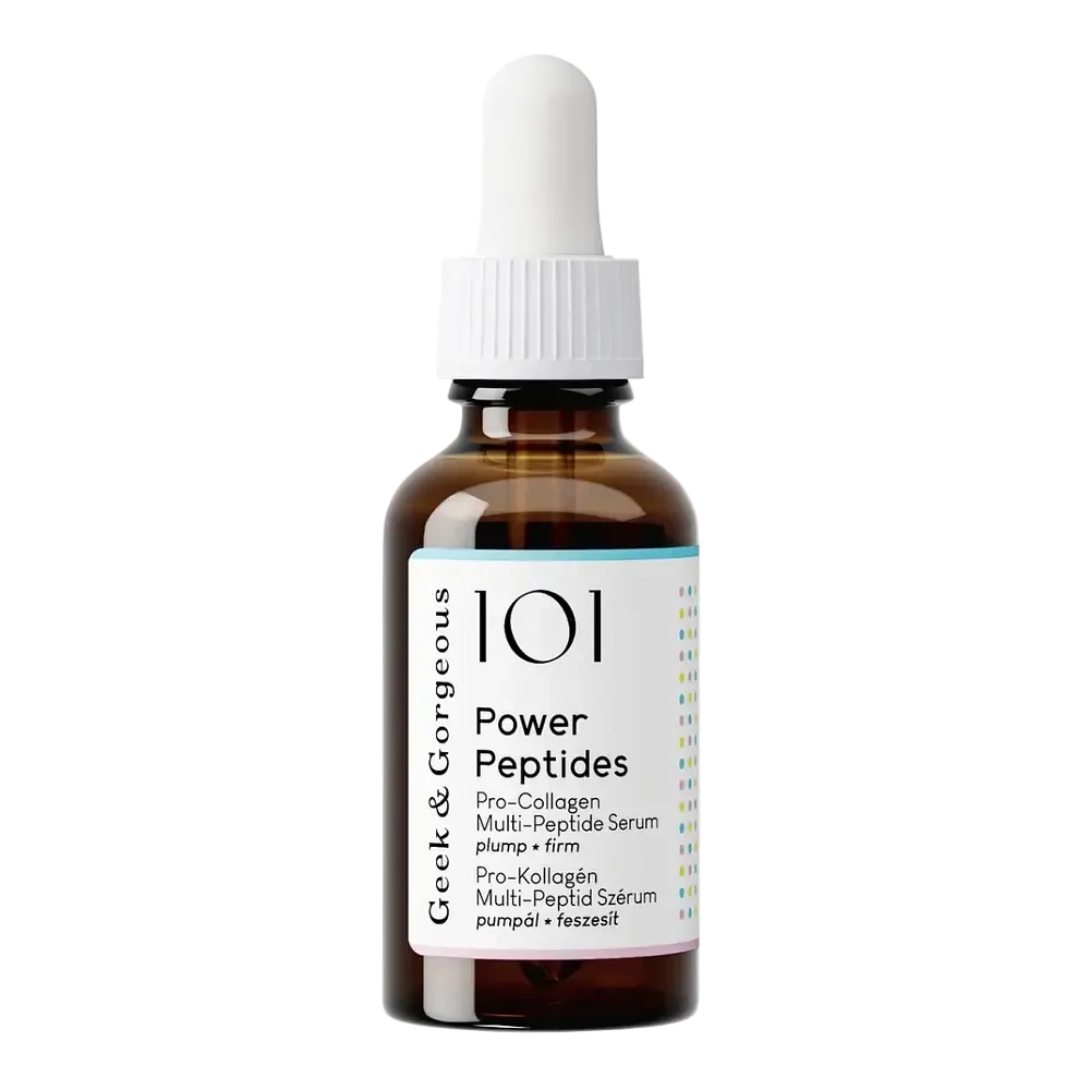 Geek & Gorgeous Power Peptides Serum with multi-peptides for firming and anti-aging