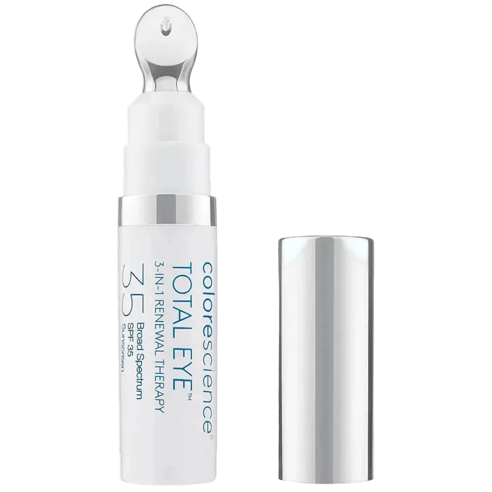Colorescience Total Eye 3-in-1 Renewal Therapy SPF 35 for dark circles, puffiness, and sun protection