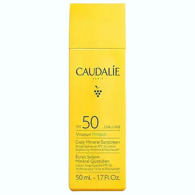 Caudalie Vinosun Protect Mineral Sunscreen SPF 50 for sensitive skin with broad spectrum UV protection