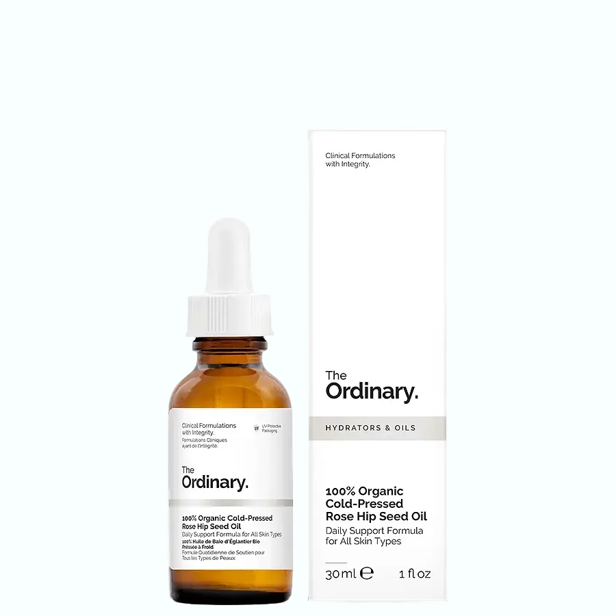 The Ordinary 100% Organic Cold-Pressed Rose Hip Seed Oil for anti-aging and skin elasticity