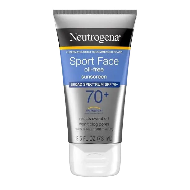 Neutrogena Ultimate Sport Face Oil-Free Sunscreen Lotion SPF 70+ for UV protection and active use