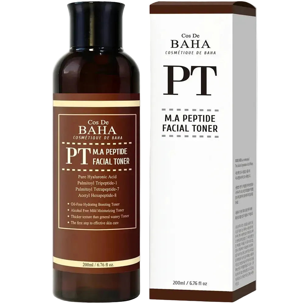 Cos De BAHA PT M.A Peptide Facial Toner with Matrixyl 3000 and Argireline for anti-aging and hydration