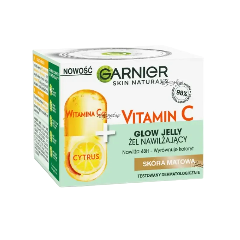 Garnier Skin Naturals Vitamin C Glow Jelly moisturizer for brightening and hydrating dull skin
