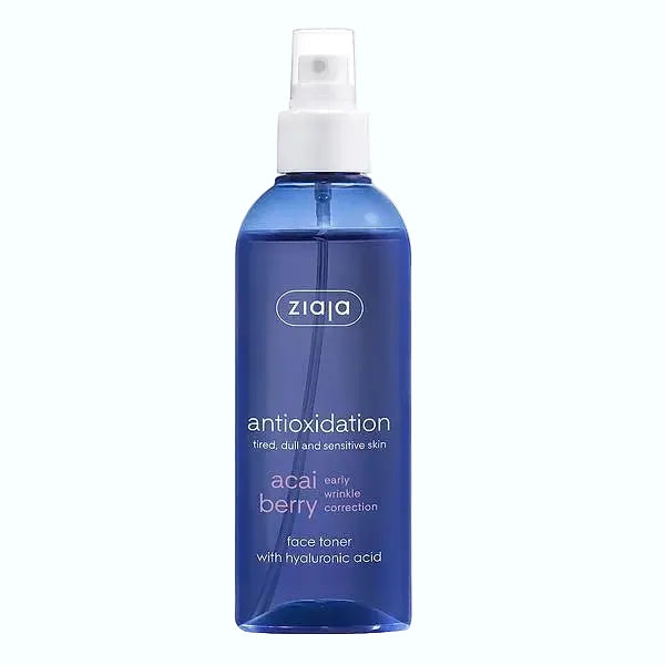 Ziaja Acai Berry Face Toner with hyaluronic acid for hydration and antioxidant protection