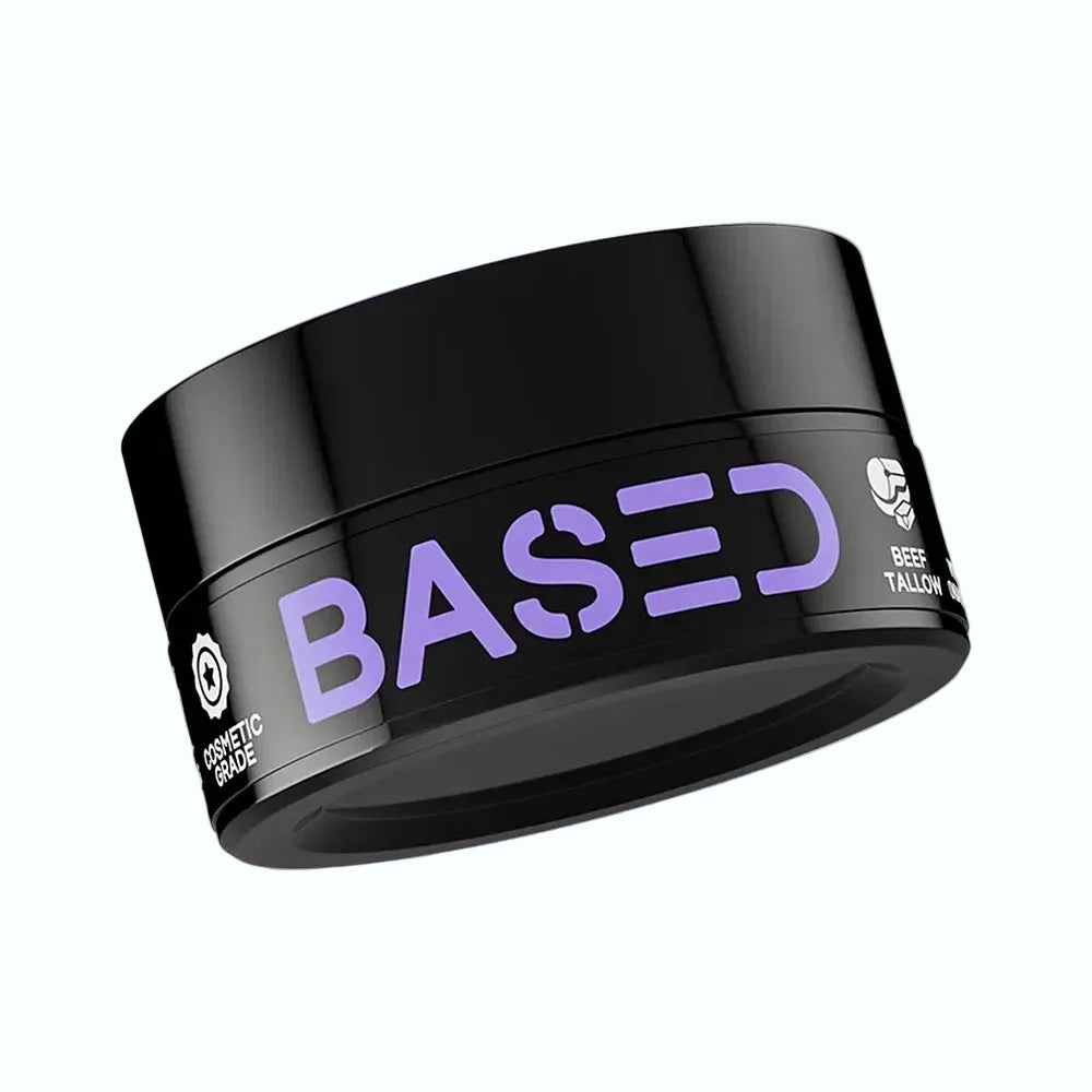 Based Bodyworks P.M Whipped Tallow night moisturizer with niacinamide and bakuchiol for skin repair