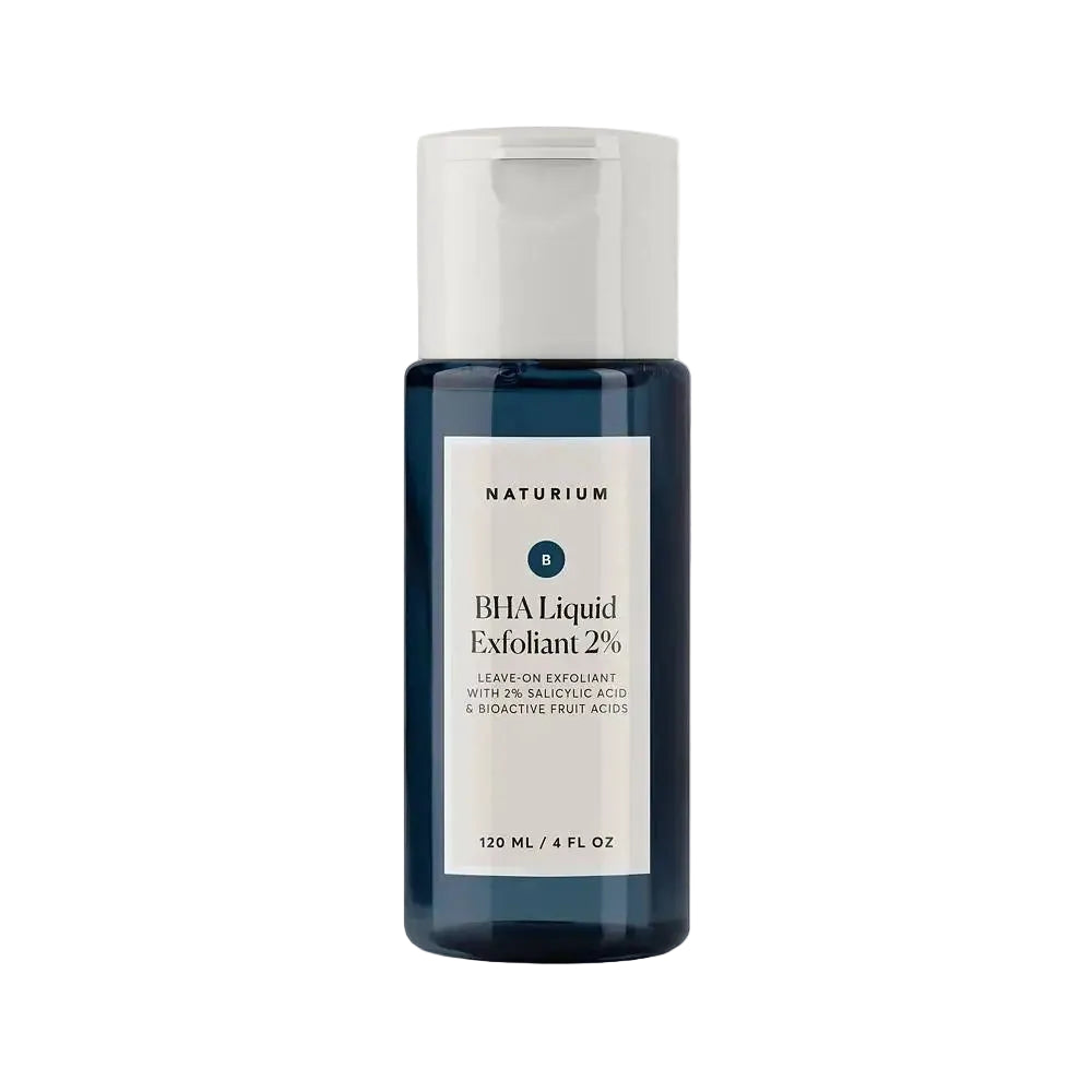 Naturium BHA Liquid Exfoliant 2% with encapsulated salicylic acid for unclogging pores and smoothing skin