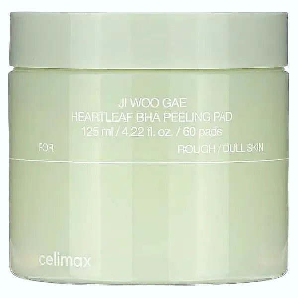 Celiax Jiwoogae Heartleaf BHA Peeling ad with betine salicylate for gentle exfoliation and pore care