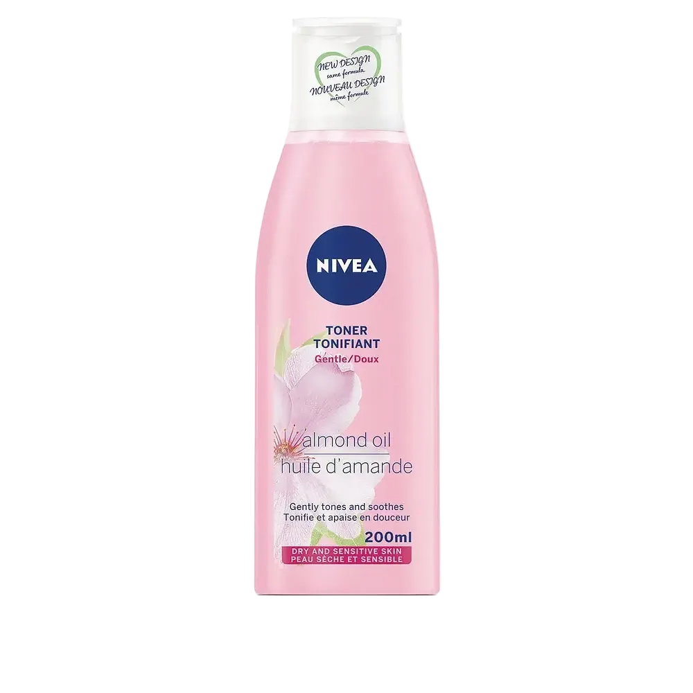 Nivea Gentle Toner with almond oil for dry and sensitive skin hydration and soothing