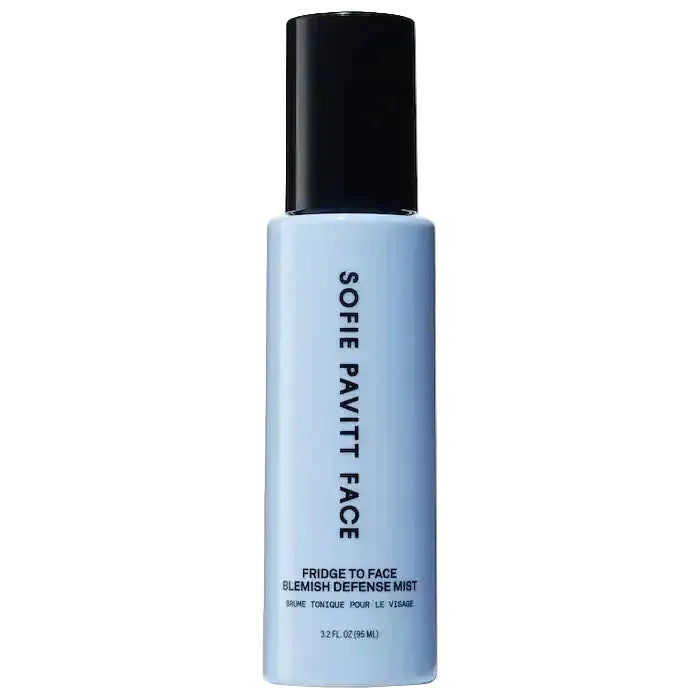 Sofie Pavitt Face Fridge to Face Blemish Defense Cooling Mist for calming redness and blemish-prone skin
