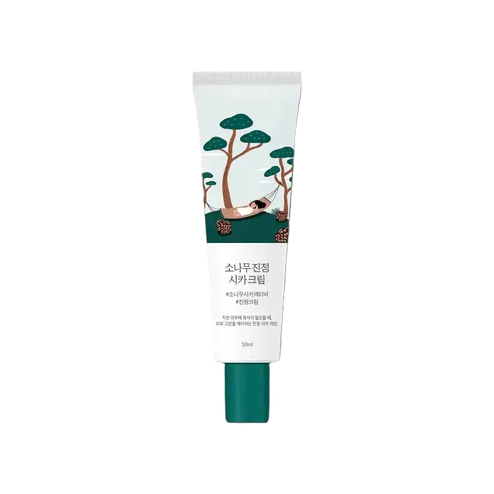 Round Lab Pine Calming Cica Cream gel moisturizer for sensitive skin soothing and hydration