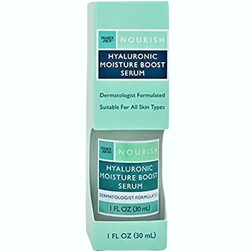 Trader Joe's Hyaluronic Moisture Boost Serum for intense hydration and skin plumping