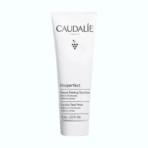 Caudalie Vinoperfect Glycolic Peel Mask for brightening dark spots and exfoliation in 10 minutes