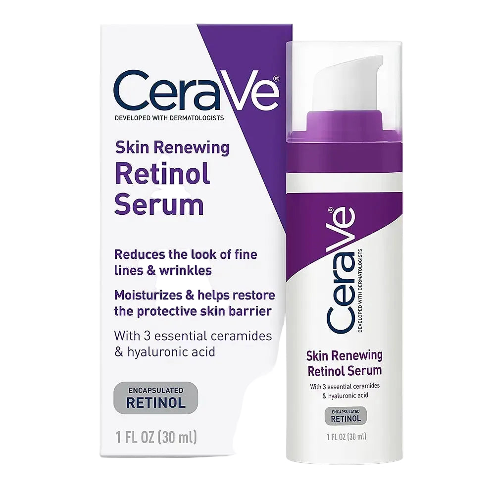 CeraVe Skin Renewing Retinol Serum for fine lines, wrinkles, and radiance