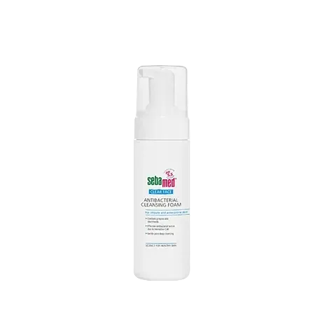 Sebamed Clear Face Antibacterial Cleansing Foam for acne-prone skin with pH 5.5