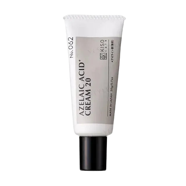 KISOCare 20% Azelaic Acid Cream for acne, dark spots, redness, and skin texture with squalane and hyaluronic acid