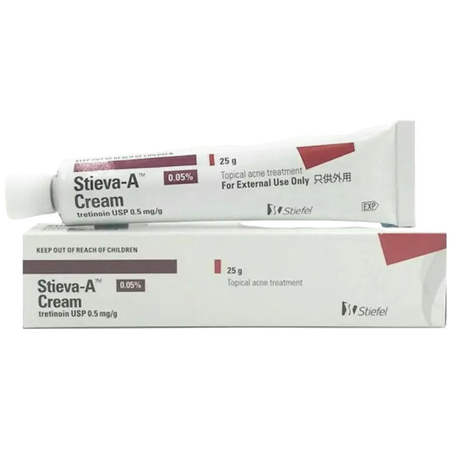 Stiefel Laboratories Stieva-A 0.05% Cream prescription tretinoin for acne and anti-aging