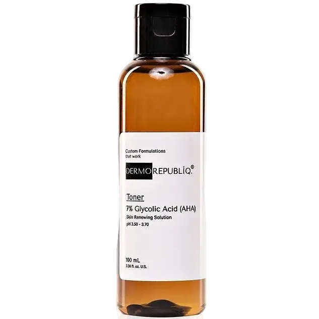 Dermorepubliq 7% Glycolic Acid Toner for exfoliation and brightening