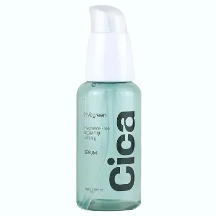 Vegreen Fragrance-Free Cica Serum with 70.7% centella for sensitive skin soothing and hydration