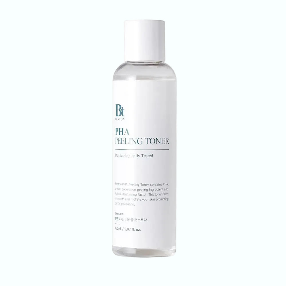 Benton PHA Peeling Toner with lactobionic acid for gentle exfoliation and sensitive skin hydration