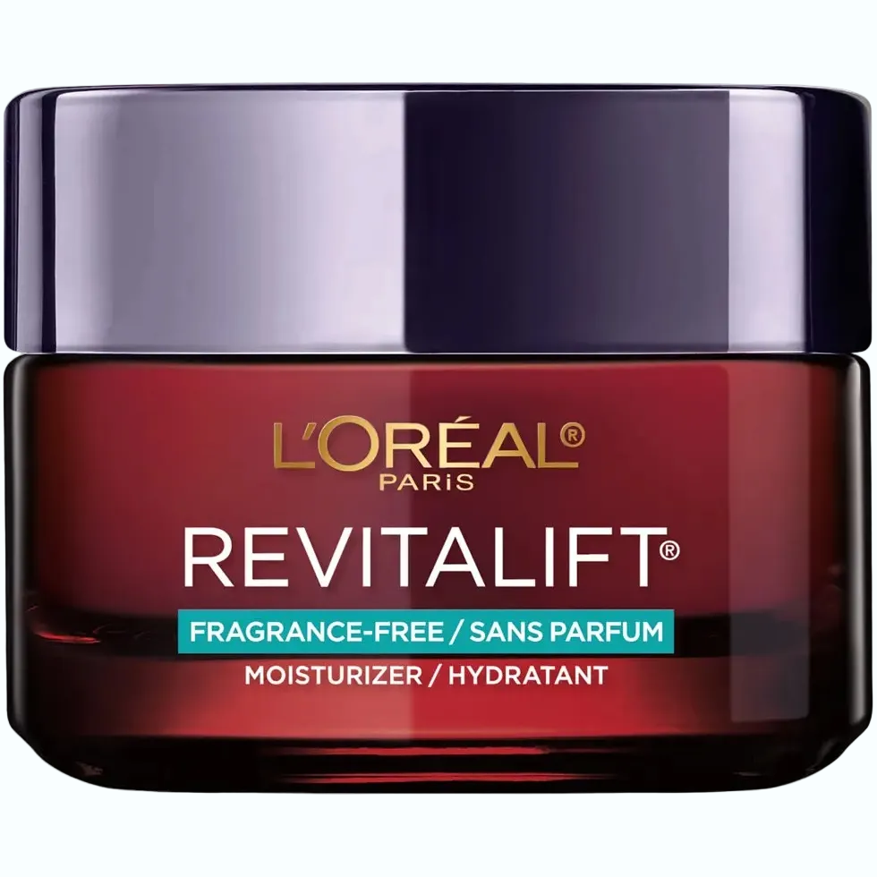 L'Oreal Paris Revitalift Triple Power Anti-Aging Moisturizer with retnol, vitamin C, and hyaluronic acid
