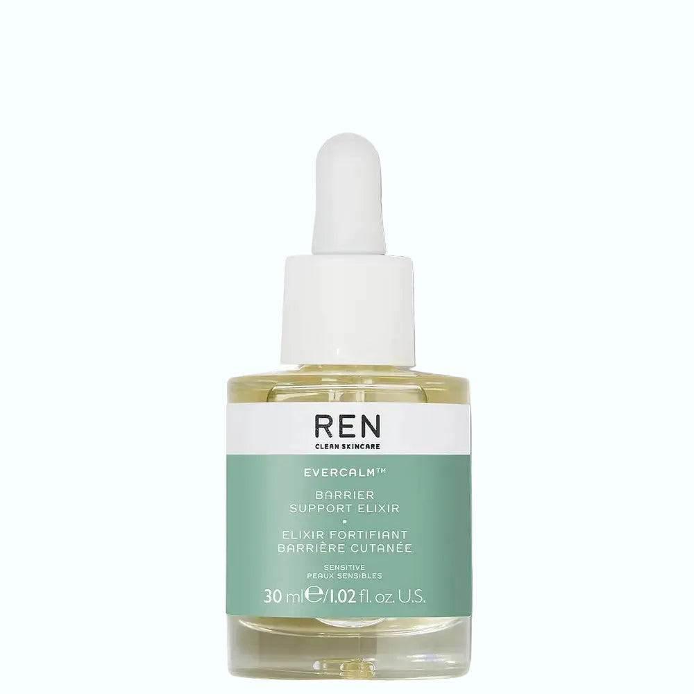 REN Evercalm Barrier Support Elixir for sensitive skin barrier repair and redness reduction