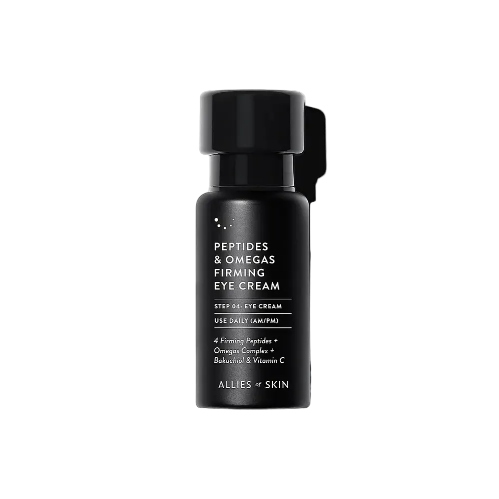 Allies of Skin Peptides & Omegas Firming Eye Cream for firming, brightening and depuffing the under-eye area