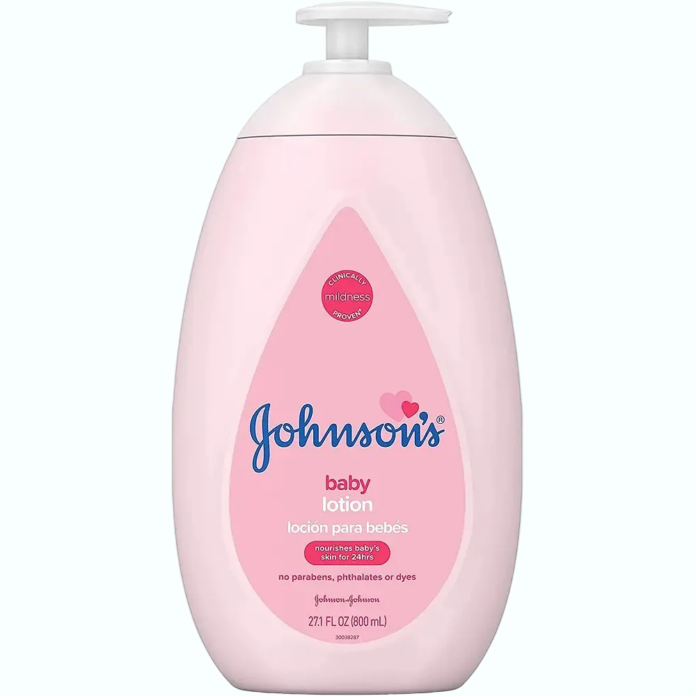 Johnson's Baby Lotion for gentle hydration and soft baby skin