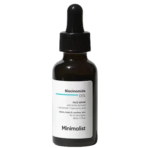 Minimalist Niacinamide 5% Face Serum for dry and sensitive skin barrier repair and hydration