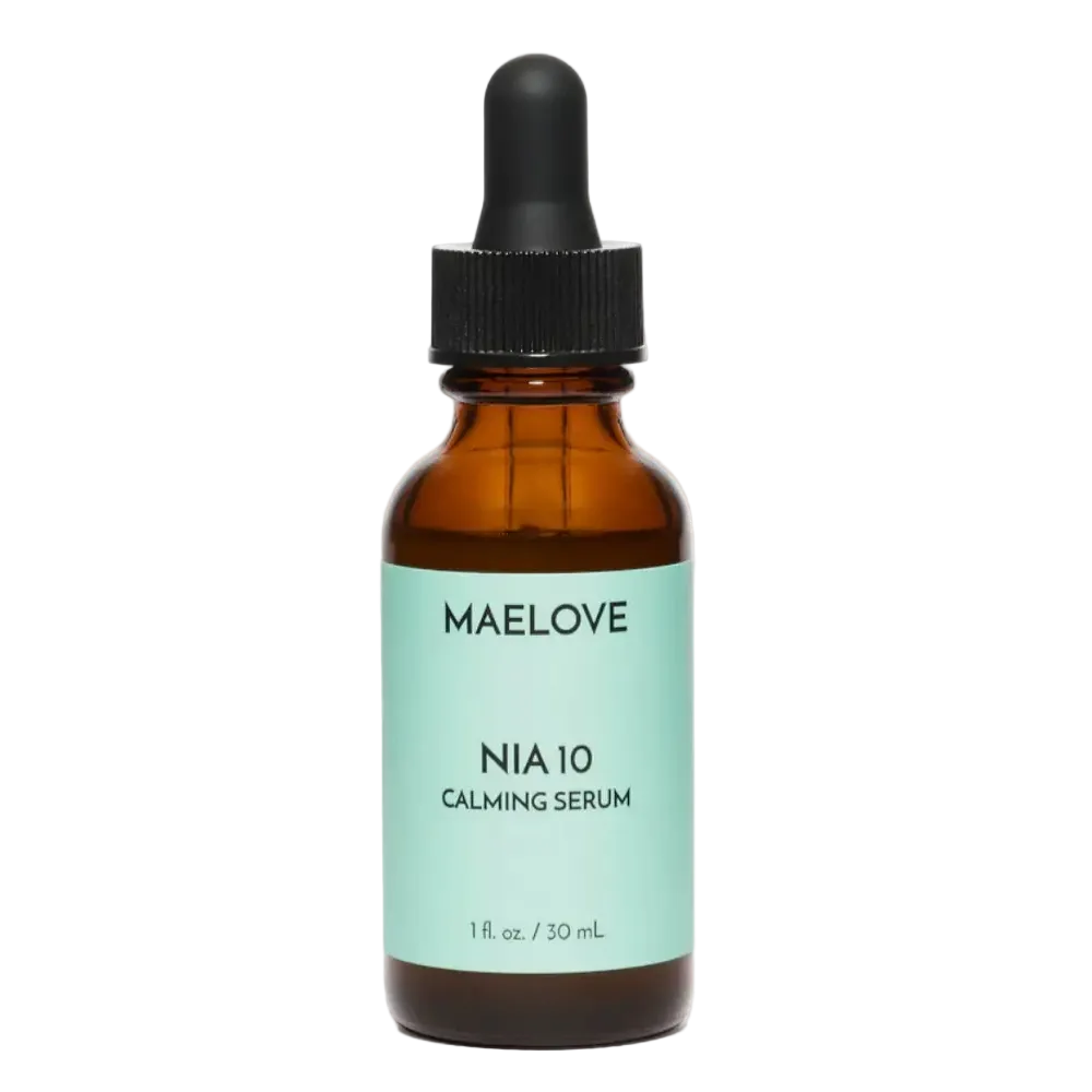 Maelove Nia 10 Calming Serum with niacinamide for redness, sensitive skin and pore refinement